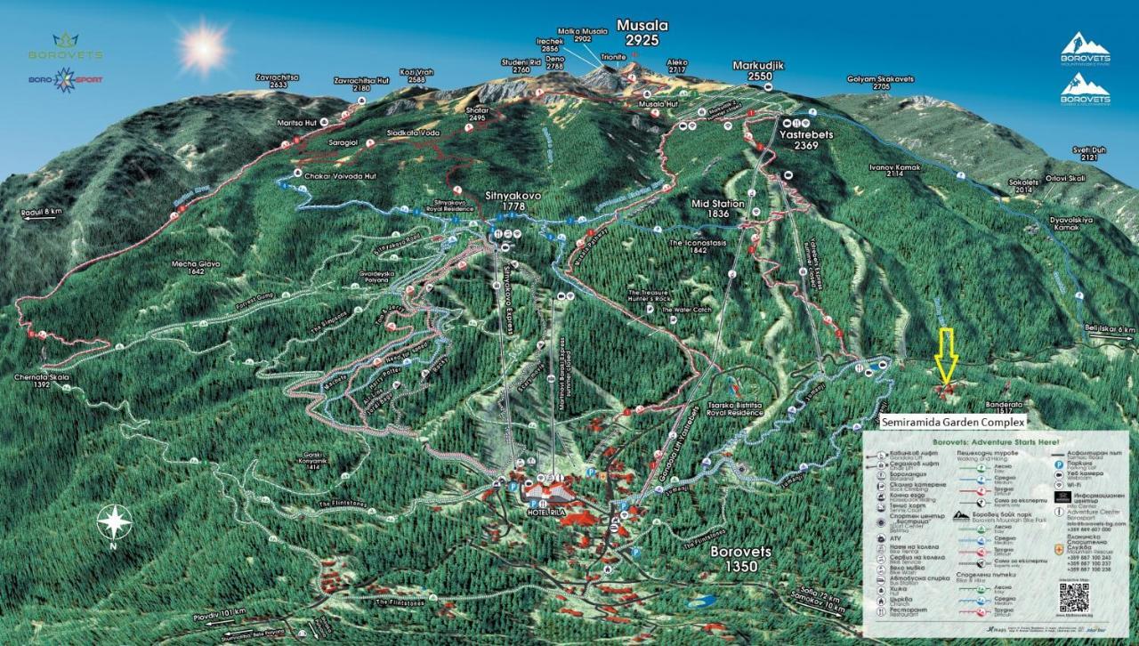 Borovets Ski&Spa Studio - Semiramida Garden A16 Exterior foto